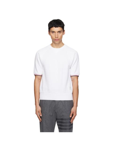 Thom Browne White Short Sleeve Raglan T-shirt