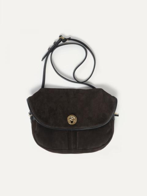 Bleu de Chauffe JANICE SOFT MUSETTE S BAG  -  DARK BROWN