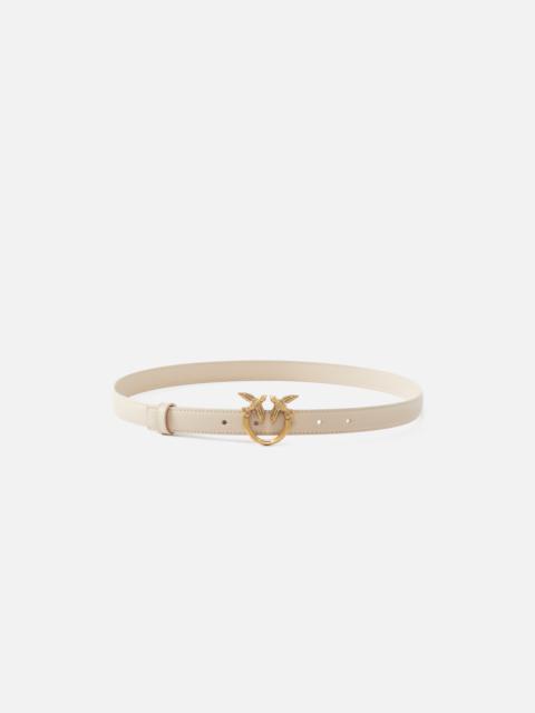 PINKO LOVE BIRDS THIN LEATHER BELT 2CM