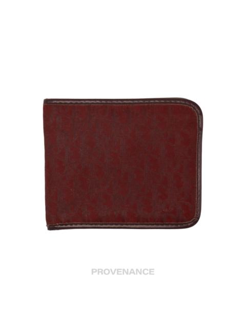 Dior Dior Trotter Bifold Wallet - Burgundy Jacquard