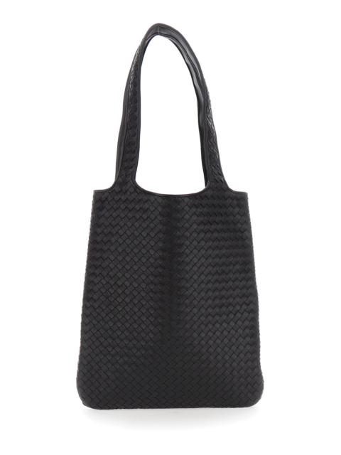 Bottega Veneta Bottega Veneta Men 'Veneto' Brown Shoulder Bag With Intrecciato Motif In Leather For Men