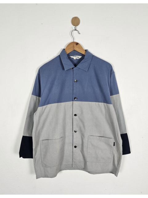 Yohji Yamamoto Y's for living Yohji Yamamoto workwear blocked shirt