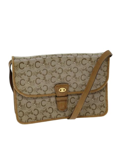 CELINE CELINE C Macadam Canvas Shoulder Bag Beige
