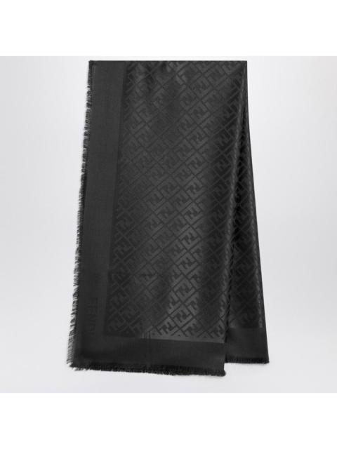 FENDI Fendi Black Silk And Wool Shawl Women