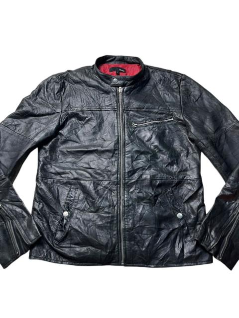 Other Designers If Six Was Nine - RUBIK GENUINE LEATHER LGB STYLE ZIPPED UP JACKET