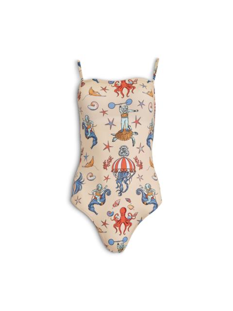 Vilebrequin Women Bustier One-piece Swimsuit Aqua Circus - Vilebrequin for St. Regis
