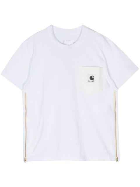 sacai Sacai X Carhartt Wip Women T-Shirt With Logo