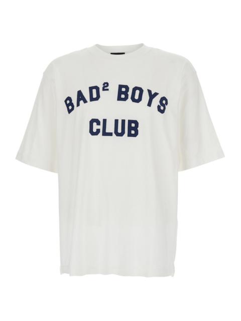 DSQUARED2 Dsquared2 Men White T-Shirt With Logo Print On The Front In Cotton Man