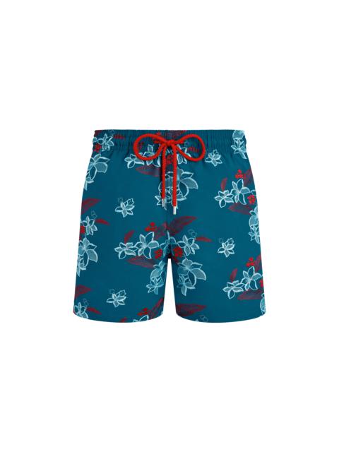 Vilebrequin Men Swim Trunks Embroidered Flowers Power - Limited Edition