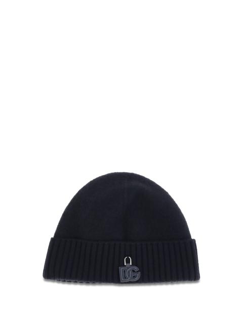 Dolce & Gabbana Dolce & Gabbana Wool Beanie Hat Dark Blue Men