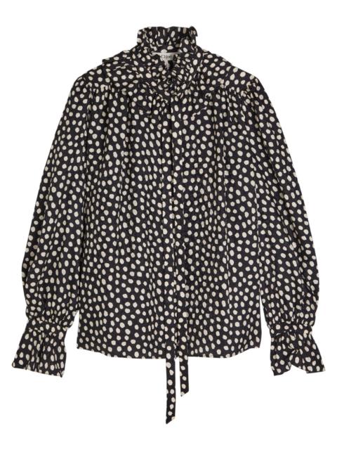 Chloé Chloe Polka dot Silk Blouse
