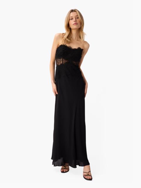 CAMI NYC LUCIENNE STRAPLESS GOWN BLACK