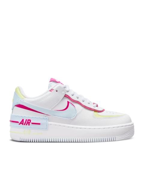 Nike WMNS AIR FORCE 1 SHADOW 'WHITE BLUE TINT FIREBERRY'