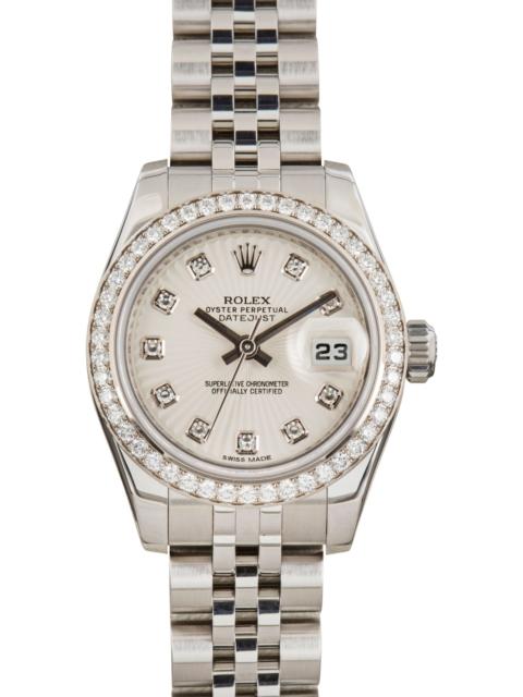 ROLEX Rolex Datejust 26 Ref 179384 Sunburst Diamond Dial