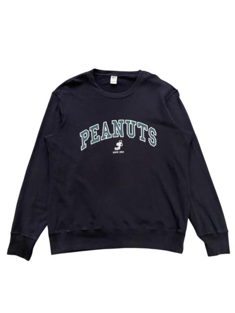 Other Designers Peanuts Snoopy Sweatshirt Collegiate Arch Logo Green