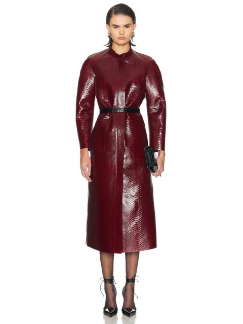 TOM FORD Leather Duchesse Biker Coat