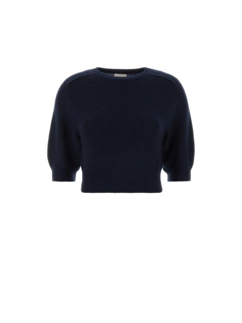 KHAITE KHAITE Lorelai Navy Blue Wool Blend Sweater New & Authentic