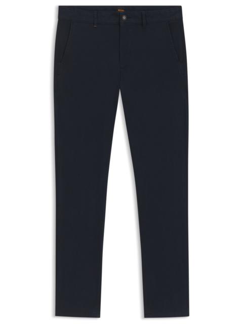 BOSS SLIM-FIT PANTS IN STRETCH COTTON
