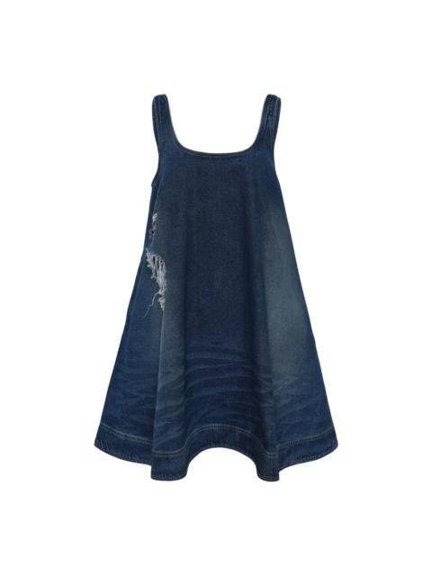 Simone Rocha A-Line Denim Mini Dress