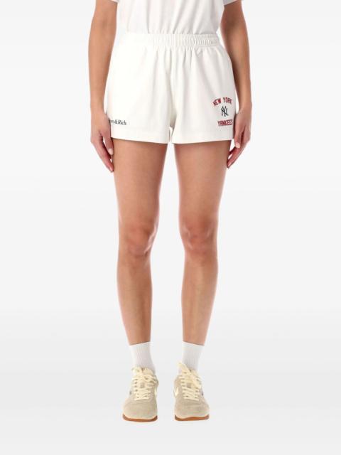 Sporty & Rich Sporty & Rich Embroidered Elasticated Shorts