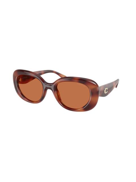 COACH Coach Brown Oval Ladies Sunglasses HC8391U 577473 53
