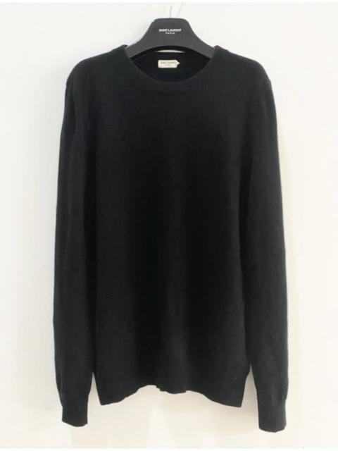 SAINT LAURENT SLP 16FW Distressed Black Sweater L