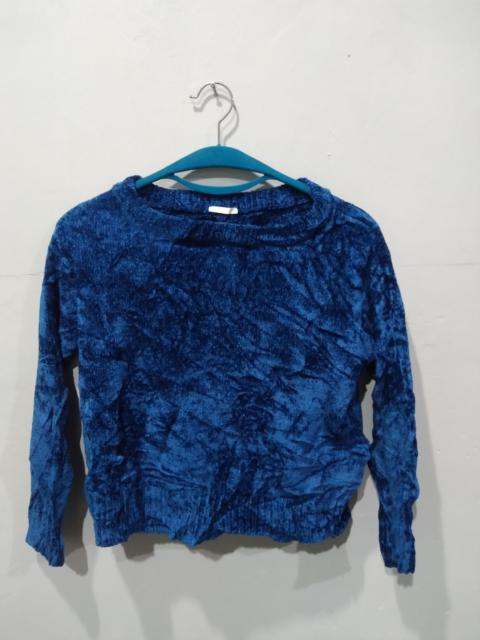 Other Designers Japanese Brand - JAPANESE DESIGNER EMERALD GREEN CROP TOP KNITTED
