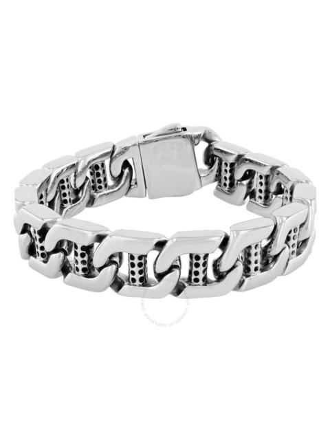 Other Designers Robert Alton Stainless Steel Men’s Link Bracelet