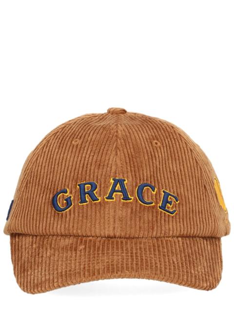 WALES BONNER COTTON GRACE BASEBALL CAP