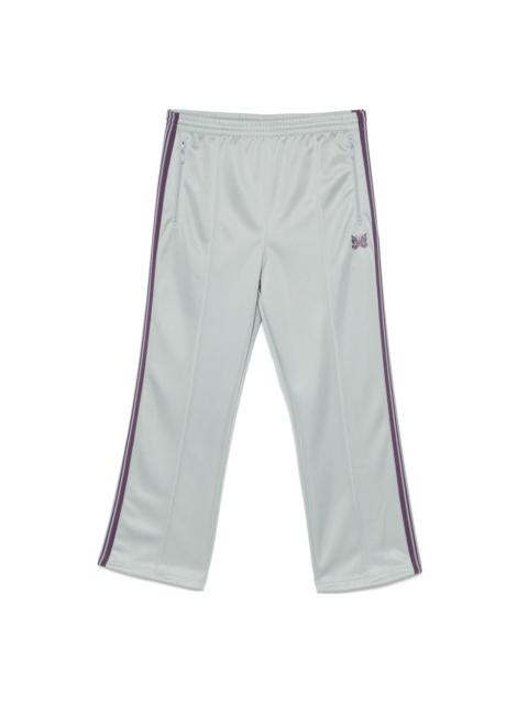 butterfly-embroidered track pants