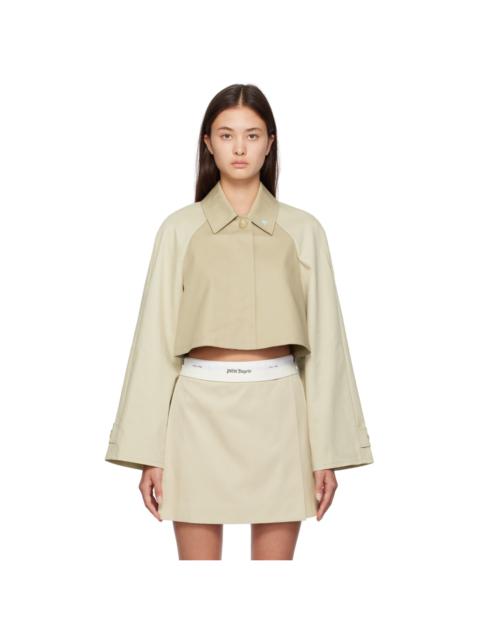 Palm Angels Beige Cropped Jacket