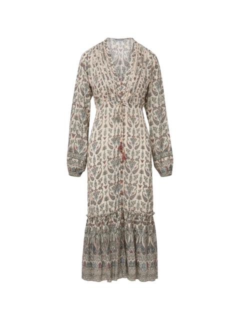 VERONICA BEARD VANI PAISLEY MIDI DRESS