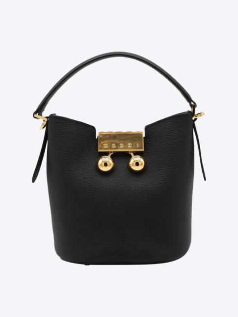 Marni Marni Black Leather Trunkaroo Satchel