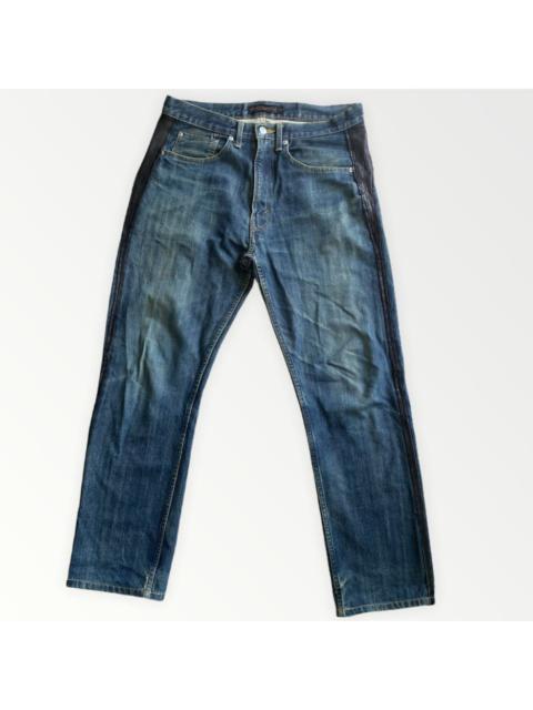 UNDERCOVER AW02 Undercover X Fragments Leather Side Seam Jeans