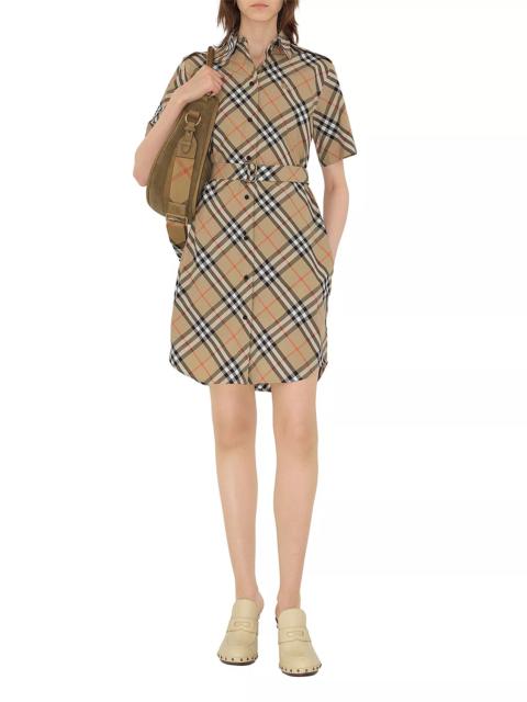 Burberry Check Cotton Shirt Dress