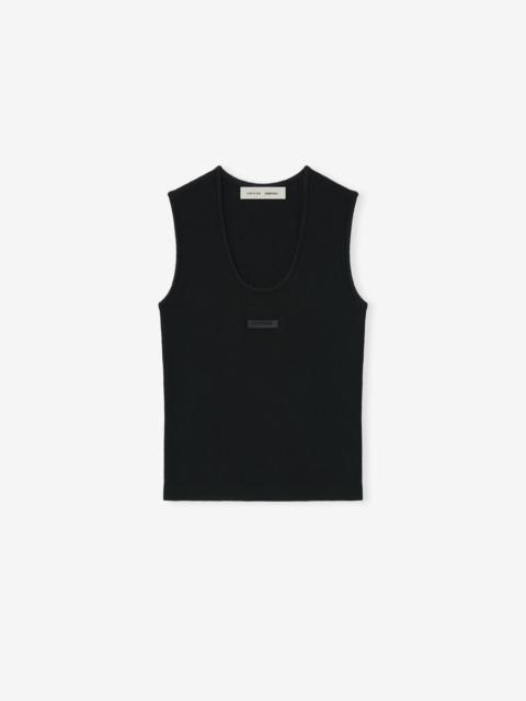 ESSENTIALS Womens Soft Rib Knit Tank
