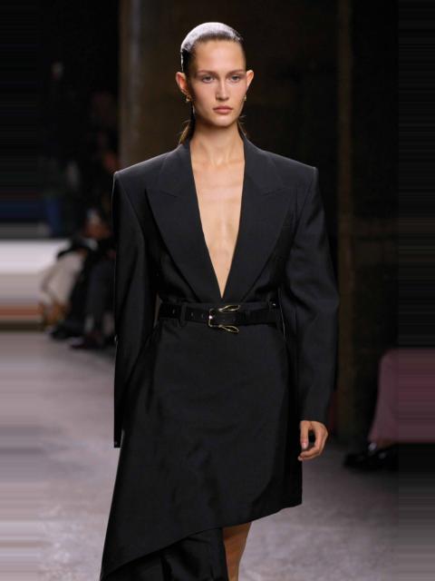 Bottega Veneta French Calf Leather Bunny-Detailed Buckle Belt black