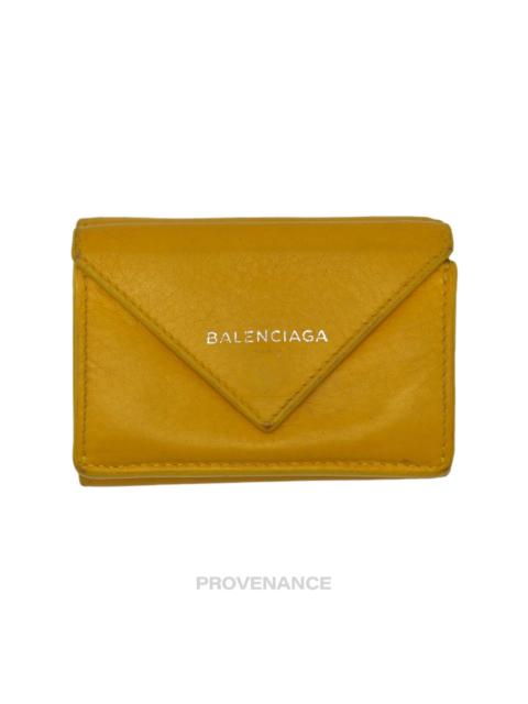 BALENCIAGA Balenciaga Papier Mini Wallet - Yellow Leather