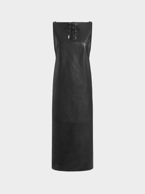 16ARLINGTON TRUE MIDI DRESS IN LEATHER
