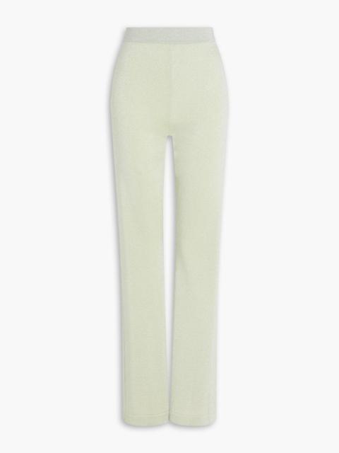 Missoni Metallic knitted flared pants