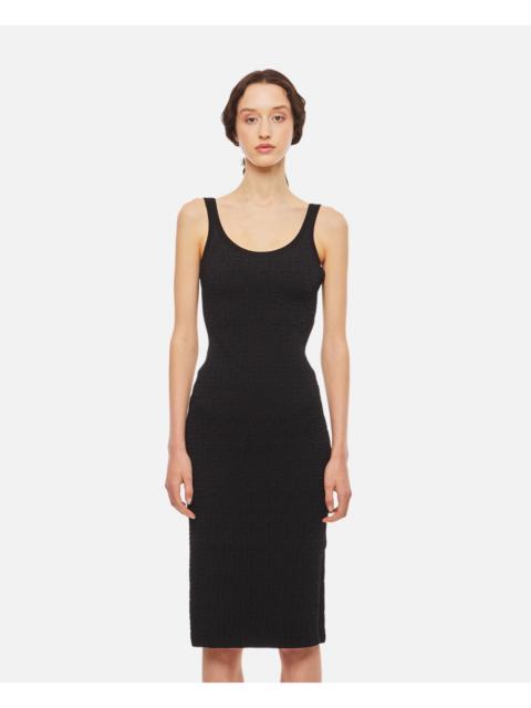 FENDI Fendi Women Ff Embossed Knitted Viscose Midi Dress