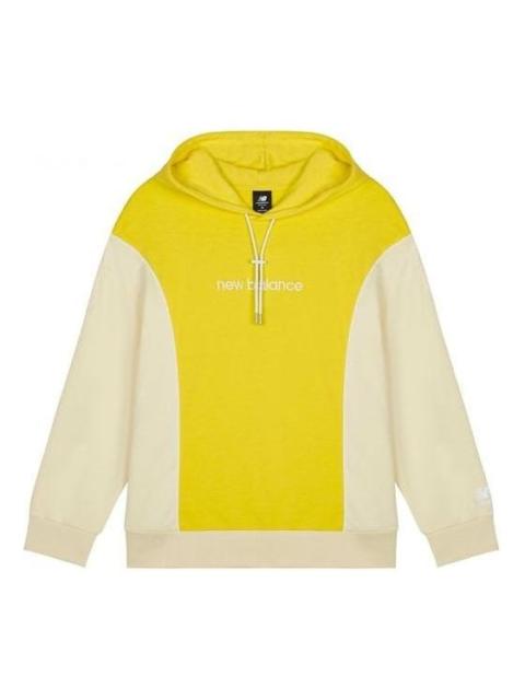 New Balance (WMNS) New Balance Athletics Fleece Hoodie 'Yellow Beige' AWT11502-FTL