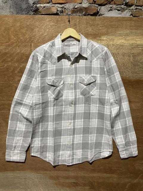 Other Designers Japanese Brand - Gaijin made handcrafted with pride plaid flannelshirt