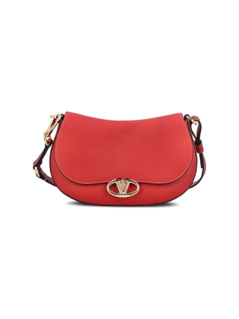 Valentino Ohval Foldover Top Small Shoulder Bag