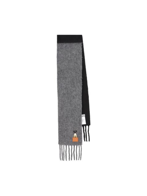 Loewe fringed wool scarf