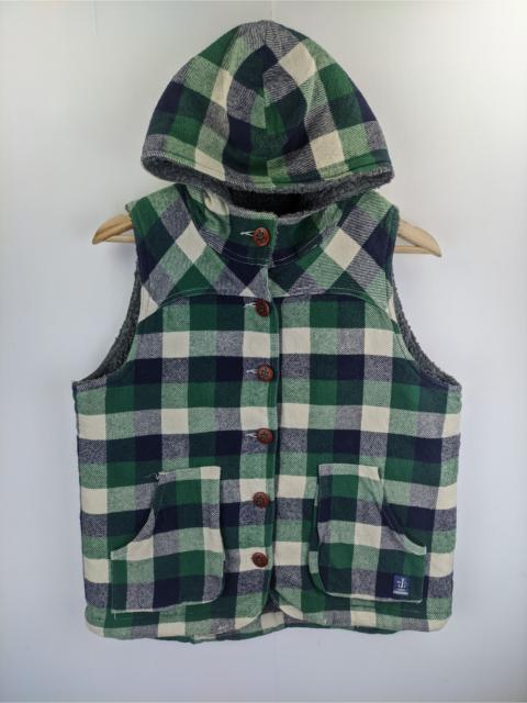 Other Designers Brand - Steals🔥Vest Hooded Sherpa Inner Checkered