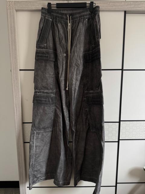 Rick Owens Rick Owens 25SS Cargo Belas Black Gray Multi-Pocket Wide-Leg Pants