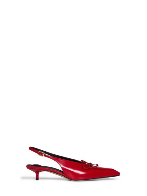 JACQUEMUS Jacquemus Women Red The Low Cubisto Slingback Pumps