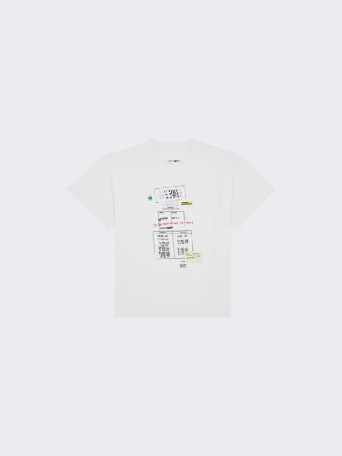 MM6 Maison Margiela Library Stamp Tee Off-white