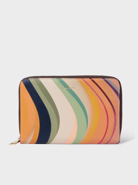 Paul Smith Women's Medium 'Dusky Swirl' Leather Zip-Around Purse